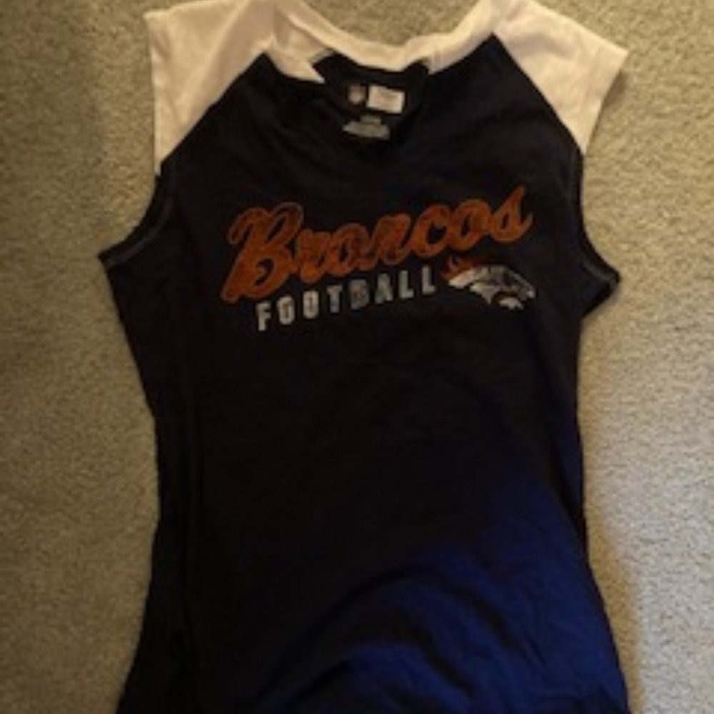 Broncos football tank - women